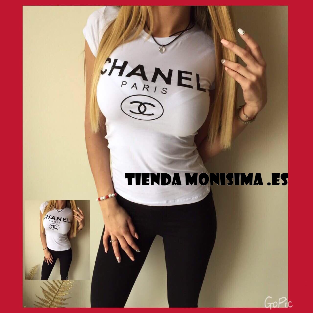 Las mejores ofertas en Camisetas a rayas de algodón CHANEL para Mujeres