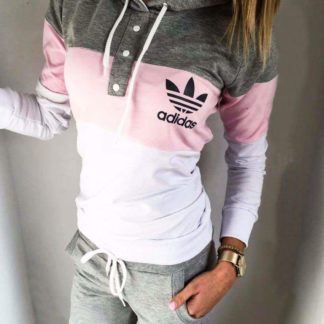 Chandal Adidas, Gris y Rosa – Tienda Monísima